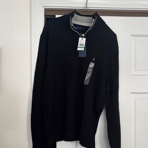 Nautica Men's Black Zip-Up Sweater